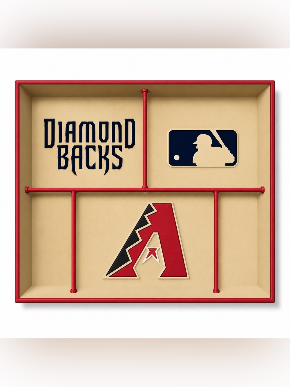 Arizona Diamondbacks MLB Pocket Dump Tray - For Keys, Wallet, Money, Etc